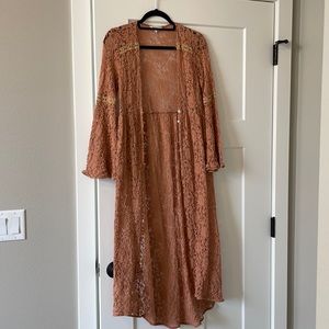Rust Lace Duster 🍑